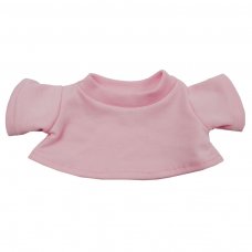 TB325-P: 25cm Pink Teddy Bear w/T Shirt